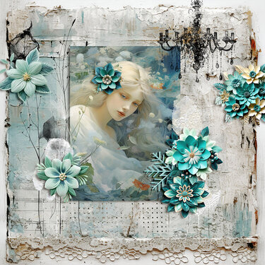 Color Splash {Frosty Teal Treasures} by NBK-Design