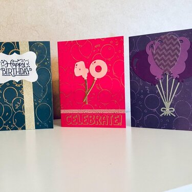 Birthday balloon Cards