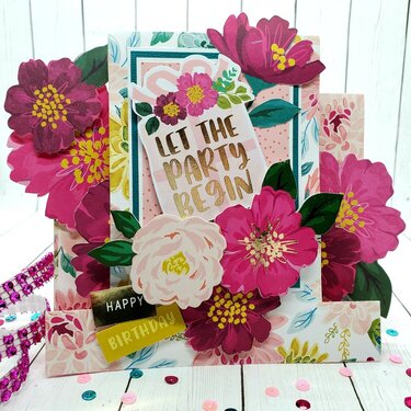 Let the Party Begin....Easel Card