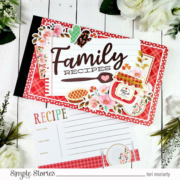 Simple Stories What&#039;s Cookin Handmade Recipe Book