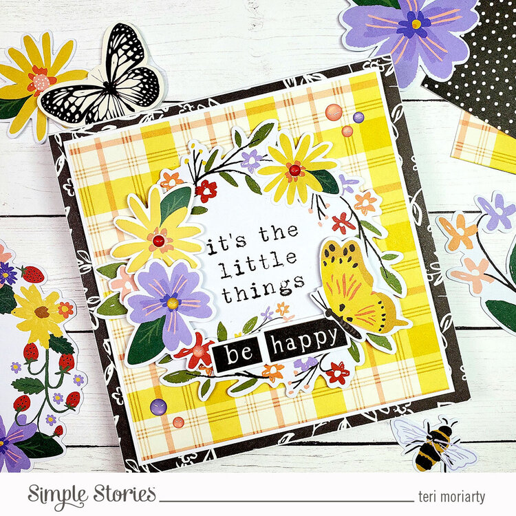 Simple Stories - The Little Things Collection - Handmade Card