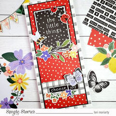 Simple Stories - The Little Things Collection - Slimline Card