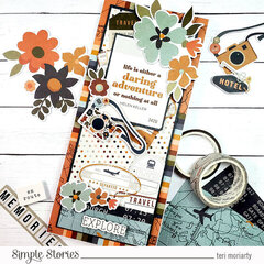 Simple Stories Here and There Collection Slimline Card