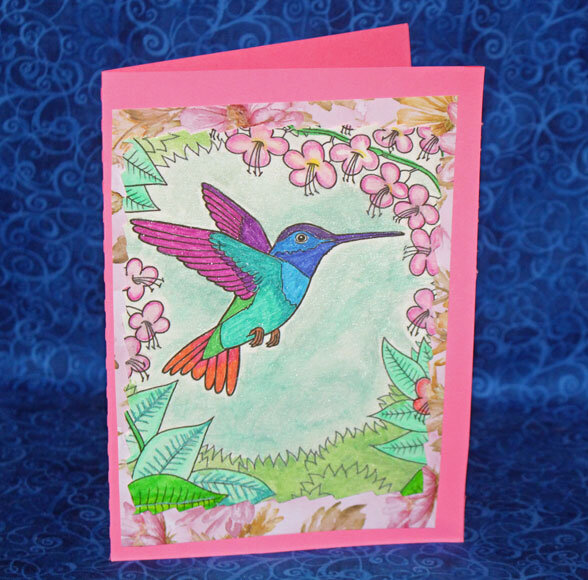 sparkly hummingbird