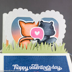 A Lawn Fawn Scalloped Box Card Valentine