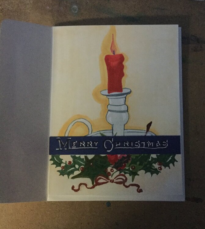 Christmas Candle Card
