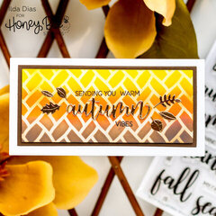 Warm Autumn Vibes Mini Slimline Card