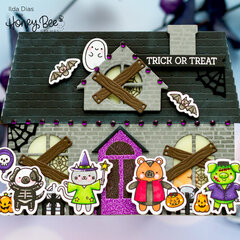 Trick Or Treat Haunted House Card