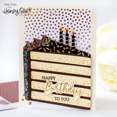 Foiled Birthday Cake Card