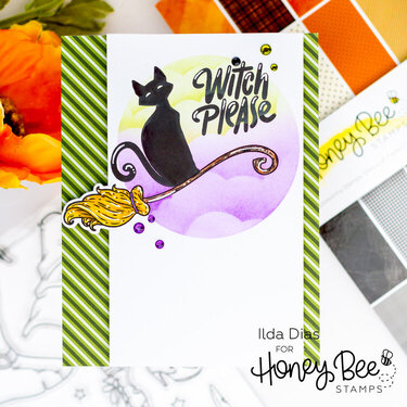 Catty - Witch Please Halloween Card