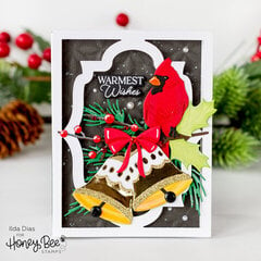 Christmas Cardinal Scene Pop-Up Frame Card