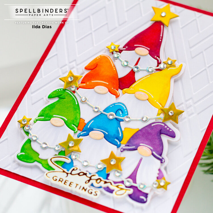 Gnome Christmas Tree Card