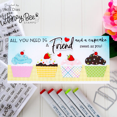 Cupcakes and Friends - Honey Bee Stamps