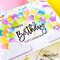 Stencilled Birthday Balloon Arch Card