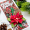 Happy Holidays Floral Slimline Card 