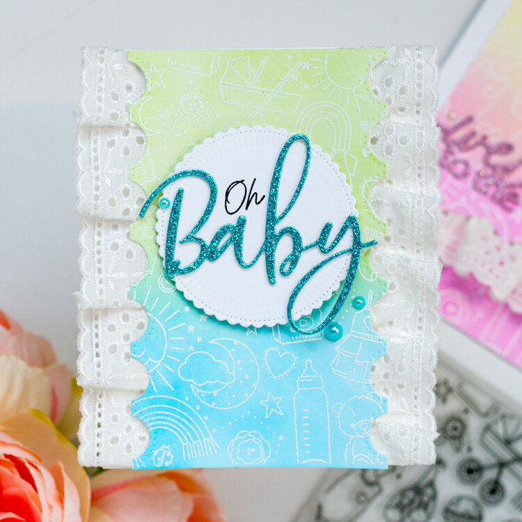 Frilly Baby Cards 