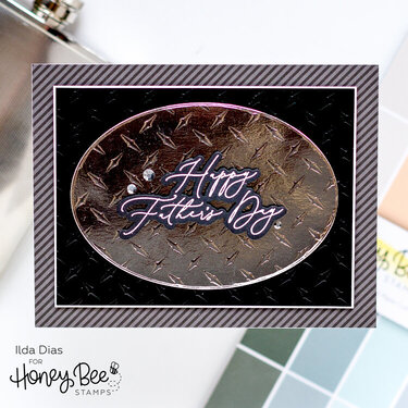 Diamond Plate Father's Day Card