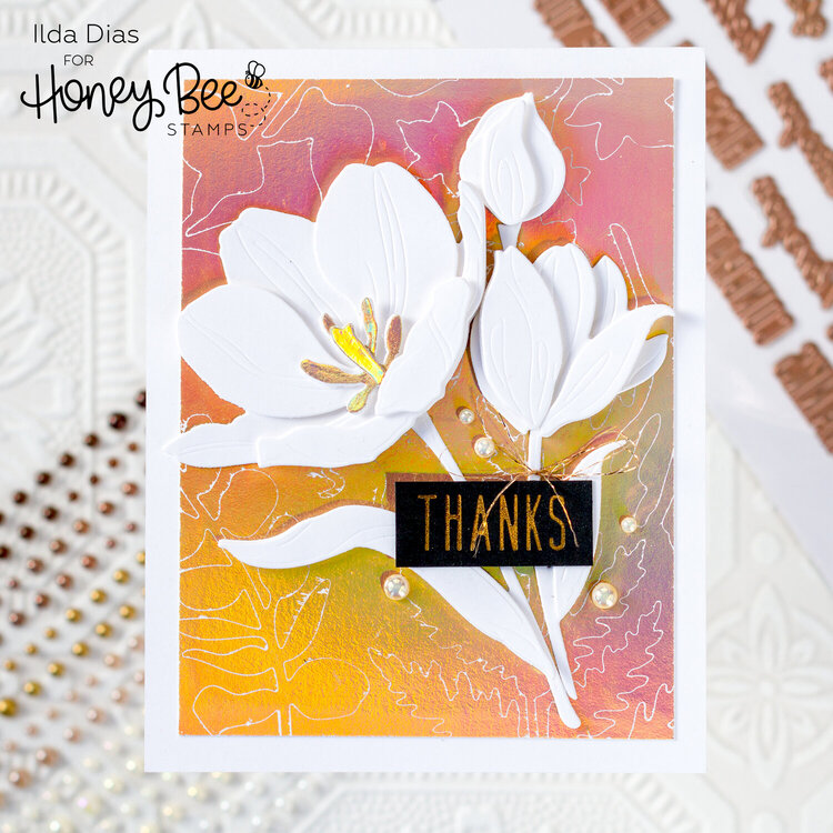 Foiled Tulip Thank You Card 