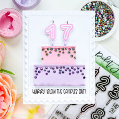 Blow Out the Candles Birthday Cake Card 