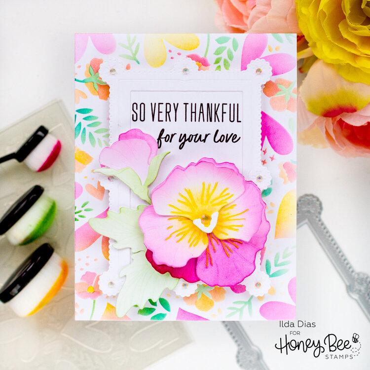 Thankful Pansy Love Friendship Card