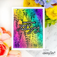 You're Amazing Rainbow Forest Card