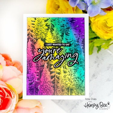 You&#039;re Amazing Rainbow Forest Card