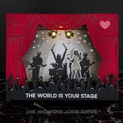 Taylor Swift Inspired Pop Up / Light Up Stage Card