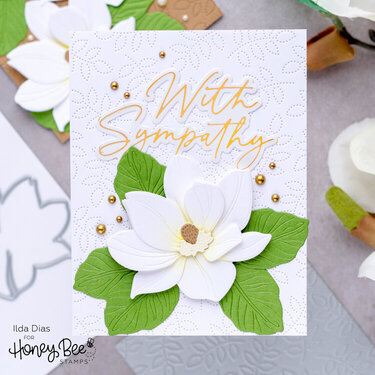 With Sympathy Magnolia Card