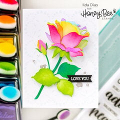 Lovely Layers Rainbow Rose | Valentine's Day Card