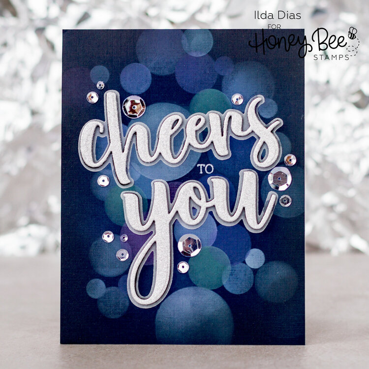 Cheers to You Bokeh Card