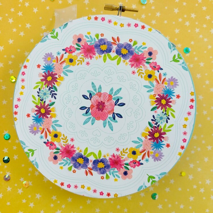 Embroidery Hoop Mini Album