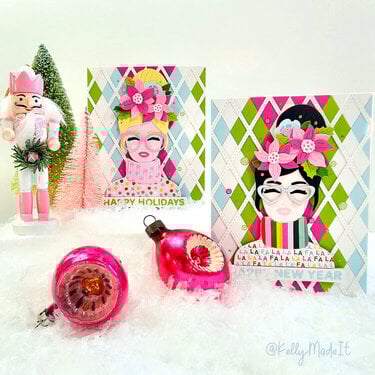 Christmas Cards with A Pocket Full Of Happiness Dies