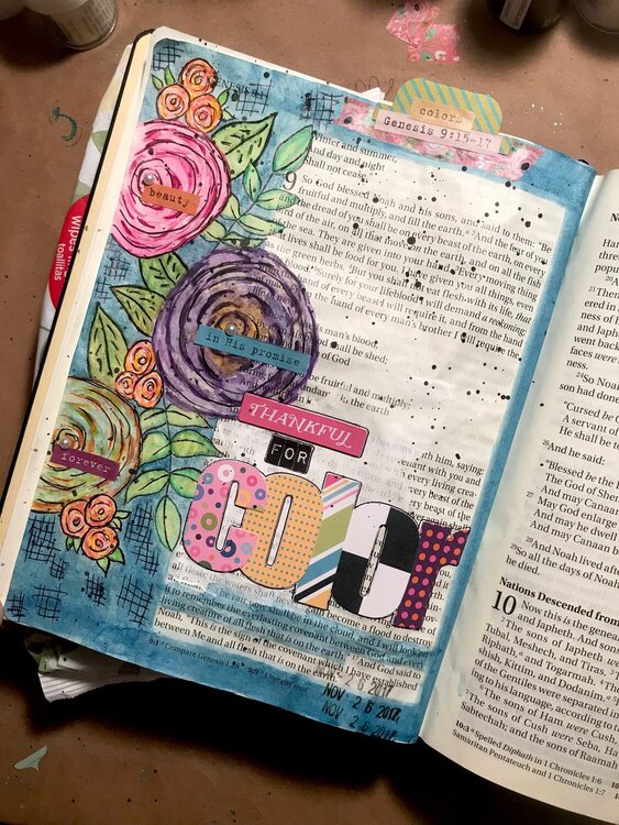 Bible journal page