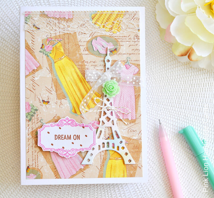 Dream On Handmade card by Pink Lion