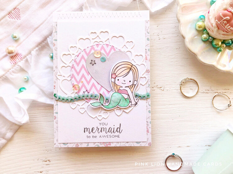 You mermaid to be awesome! Handmade card