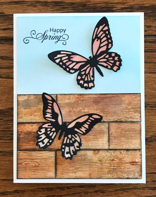 Happy Spring Butterfly Card