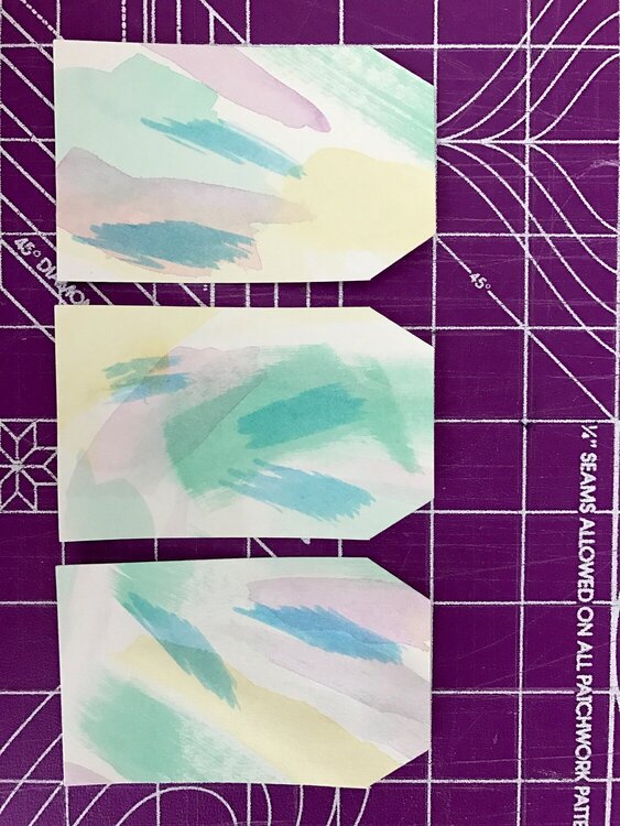 Watercolor tags