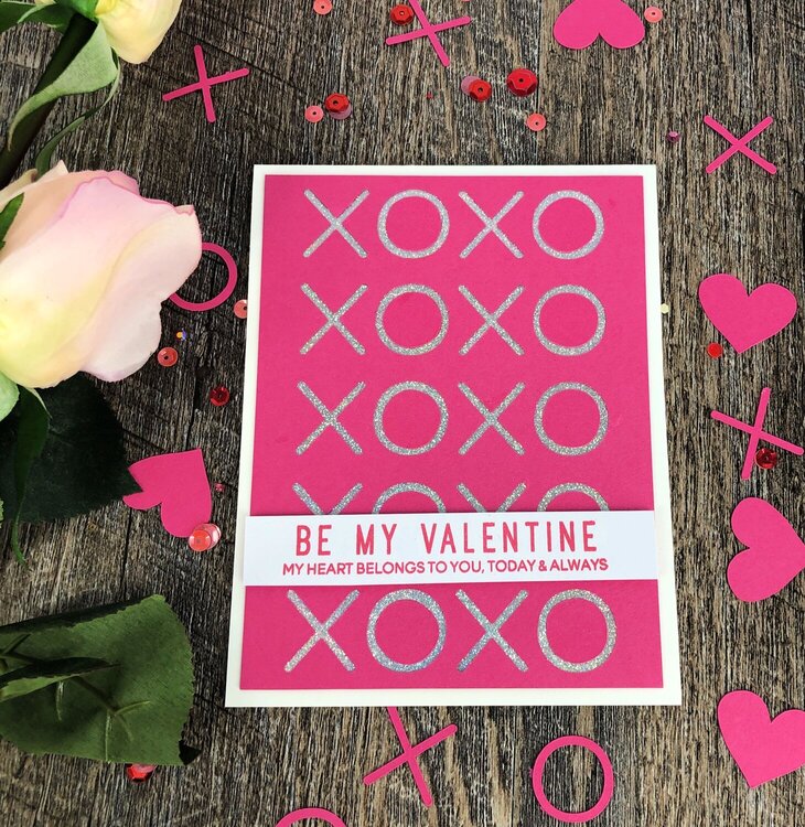XOXO Valentine&#039;s day card