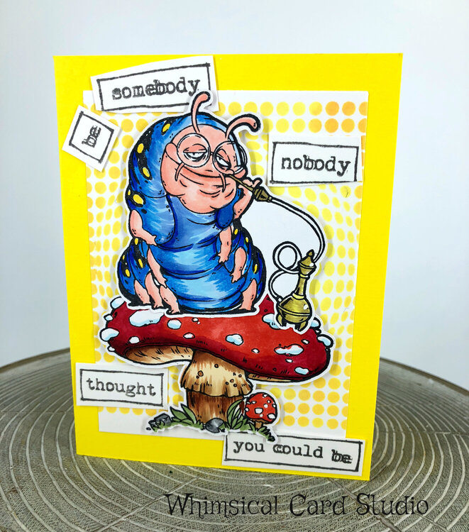 Caterpillar - Alice in Wonderland card