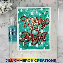 Merry & Bright Tree Stencil
