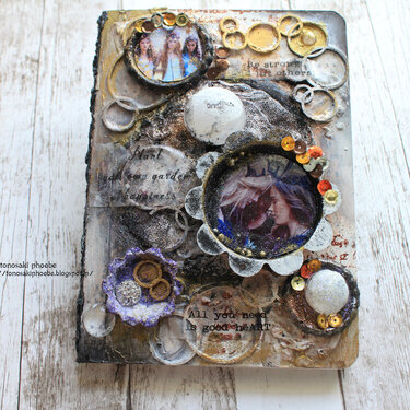 Mixed Media Altered Notebook &quot;Lift others&quot;