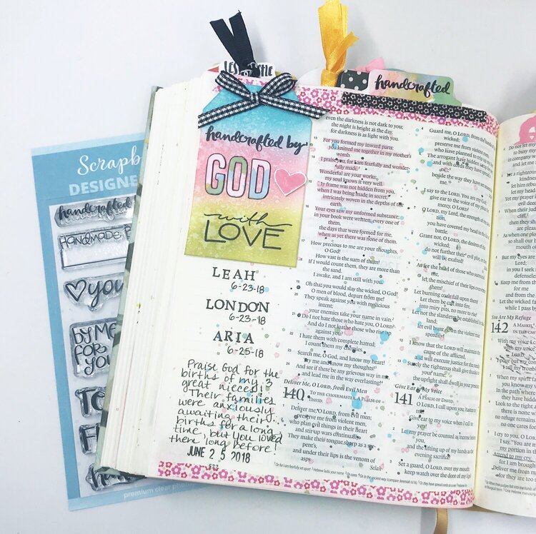 &quot;Handcrafted by God&quot; Bible Journaling Page