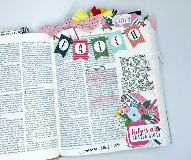 &quot;Faith&quot; Bible Journaling Page