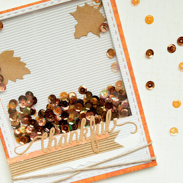 Fall Inspired Shaker Card