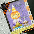 Halloween Pumpkin Head Card