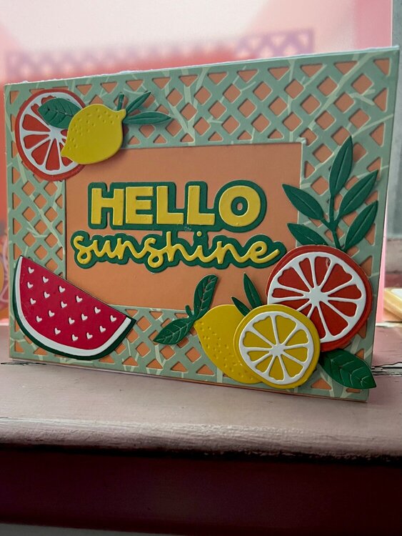 Juicy Hello Sunshine Card