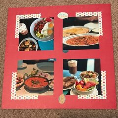Scrapbook Layout for Food
