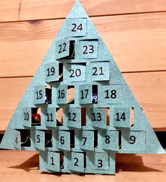 3D Advent Tree Calendar