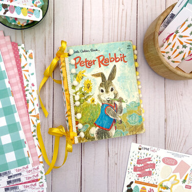 Peter Rabbit Golden Altered Book