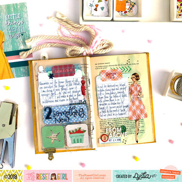 The Reset Girl Faithful Life Challenge Altered Book